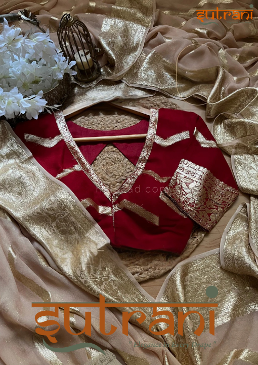 Antique Gold Bridal Elegance Saree