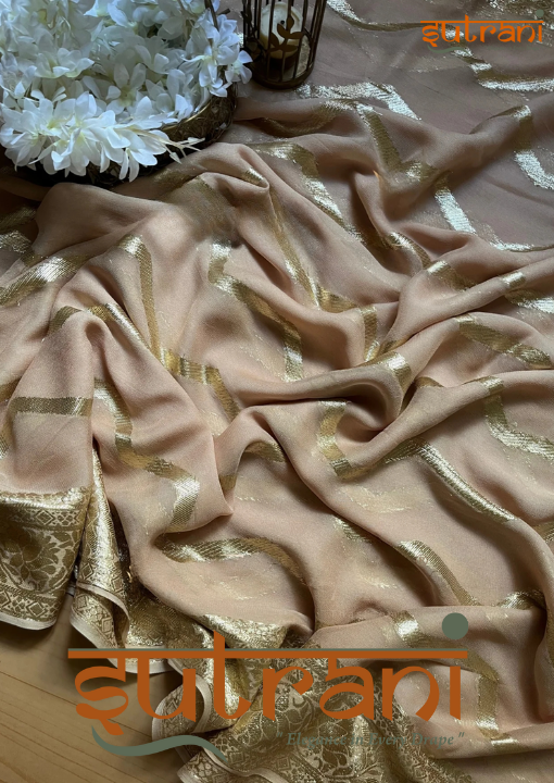 Antique Gold Bridal Elegance Saree