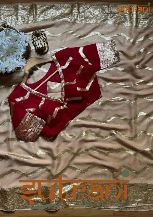 Antique Gold Bridal Elegance Saree