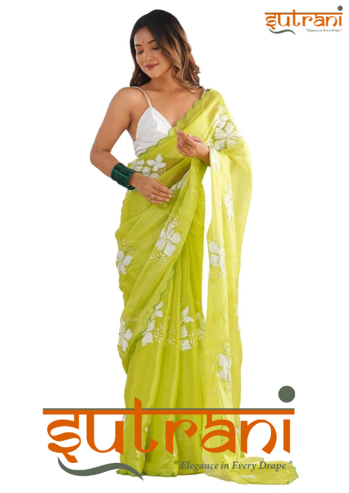 Lime Petal Grace Saree