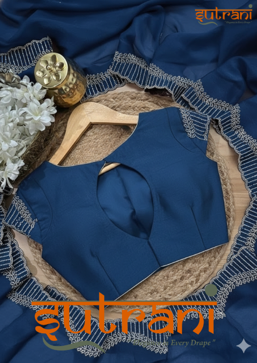 Timeless Navy Elegance Saree