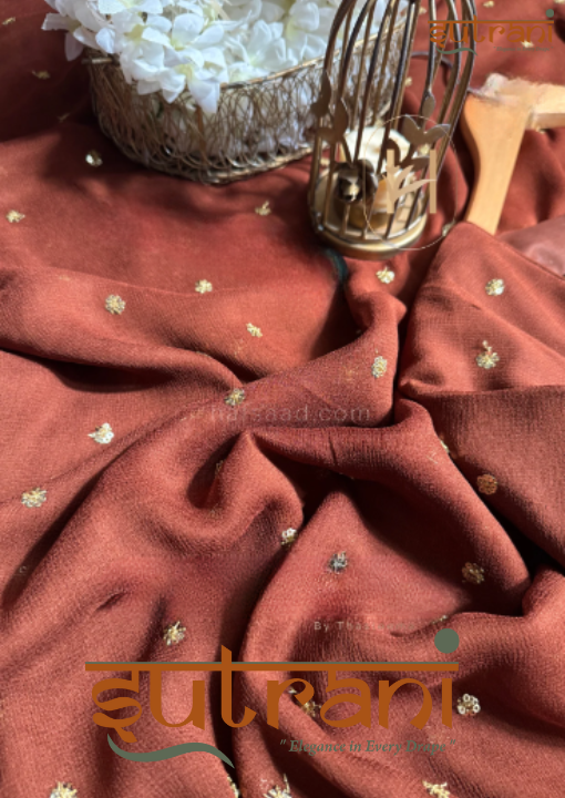 Swarnam Copper Saree